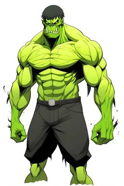 Manhwa man side character with huge muscles body looks lime monsters ,( wearing a black mask