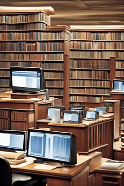 Library, computers, search