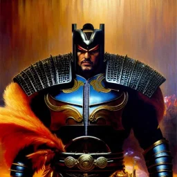 portrait 'Fist of the north star',ancient metal armor ,painting by gaston bussiere, greg rutkowski, yoji shinkawa, yoshitaka amano, tsutomu nihei, donato giancola, tim hildebrandt, oil on canvas, cinematic composition, extreme detail,fit full head inside picture,16k