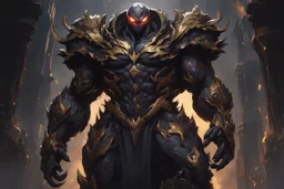 Golem with no eyes in 8k solo leveling shadow artstyle, venom them, no eyes, evil laugh smile, full body, apocalypse, intricate details, highly detailed, high details, detailed portrait, masterpiece,ultra detailed, ultra quality