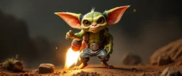 gremlin with rocket power pants