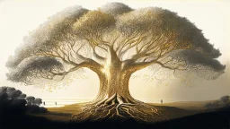 Valinor, tolkien, one giant golden tree, one giant silver tree