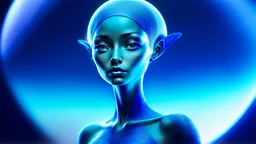 extraterrestri blu corpo sottile lineamenti delicati