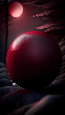 a small dark red orb in japan,4k,hyperrealistic