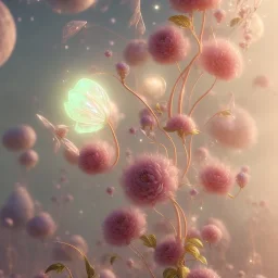 subtle transparent fairy flower in a galactic ambiance, delicate colors, in the foreground, full of details, smooth，soft light atmosphere, light effect，vaporwave colorful, concept art, smooth, extremely sharp detail, finely tuned detail, ultra high definition, 8 k, unreal engine 5, ultra sharp focus