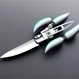 futuristic robot knife