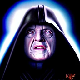 ultra detailed fullbody portrait in oil of Darth Sidious, extremely detailed digital painting, extremely detailed face,crystal clear eyes, in the style of Ken Kelley robert e howard and pablo oliveira and Keith Parkinson , mystical colors, perfectly centered image, perfect composition, rim light, beautiful lighting,8k, stunning scene, raytracing