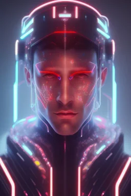 cyberpunk, head, men, portrai, tron