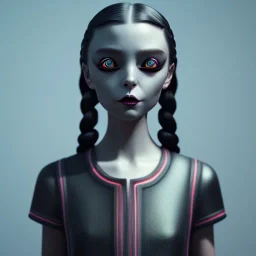 wednesday addams, hyper detail, octane render, unreal engine 5, 8k resolation