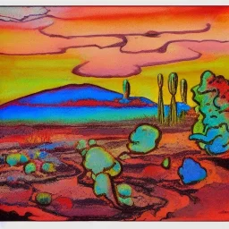 georges herriman Coconino County, Arizona psychedelic landscape