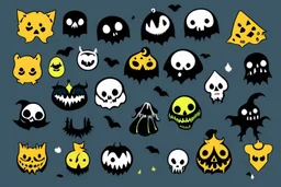 make a logo that is spooky and cute define its features more