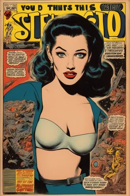 [Kat Dennings] You’d think this was a Steve Ditko cover but it’s actually by Pat Masulli (pencils) and Rocco “Rocke” Mastroserio (inks) from Out of This World #9, published by Charlton Comics, August 1958.