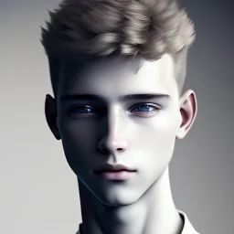 beautiful smooth realistic white/black male boy, 15 y/o, run on dark cosmos background, extremely sharp detail, finely tuned detail, ultra high definition, 8k, unreal engine 5, ultra sharp focus, smile teeth, happy