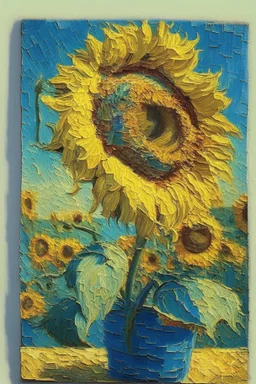 Sunflower van gogh stile