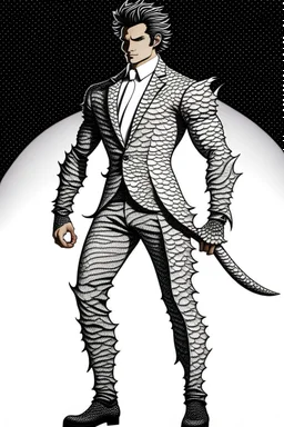 Make a more elegant and Butler like Silver scales tuxedo