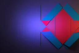 background geometric installation abstract rgb 3D