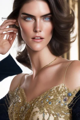 8k, RAW photo, highest quality, beautiful girl, fit hilary rhoda, in a castle, close up, (detailed eyes), (looking at the camera), (highest quality), (best shadow), intricate details, interior, (short hair)