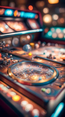 inside a pinball machine,bokeh like f/0.8, tilt-shift lens 8k, high detail, smooth render, down-light, unreal engine, prize winning