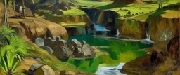 A silver iron mines painted by Paul Gauguin