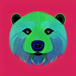 An illustration of a bear face by the Ori Toor