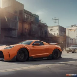 photo of a ultra realistic modified sport car,new wraps, cutaways,freshest street art, rims, sunny, springs, cinematic lighting, studio lighting, 4k, hyper realistic, focused, landscape, extreme details, unreal engine 5, cinematic, masterpiece