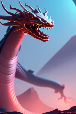 Chinese dragon, futuristic, cinematic, 8k quality