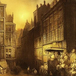 A fantastic city by rembrandt