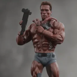 Arnold Schwarzenegger as the terminator