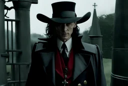 Still frame of Tom Hiddleston as Alucard from the live action "Hellsing" movie based on the anime of the same name.
