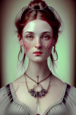 Woman beautiful highres victorian era digital painting hot detailed face
