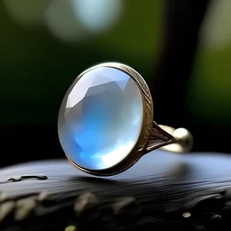 rainbow moonstone ring