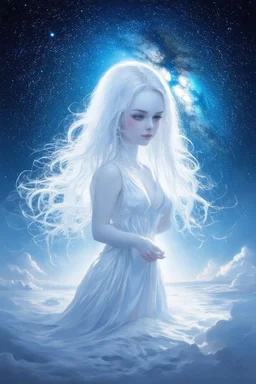 Wish I knew what you were looking for Might have known what you would find And it's something quite peculiar Something shimmering and white Leads you here, despite your destination Under the Milky Way tonight; neo-surrealistic art