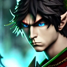 Close up photo 🧝♂🌘💪🏻 young male teen elf,high quality, very detailed, vfx,8k,4k,masterpiece, UHd,concept art, ,artstation,epic