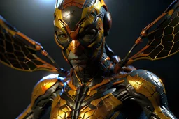 Imagine/ spiderman fuse wasp,Hyper-detailed ,8k, by xanuth