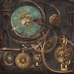 Rainmeter Skin for the Steampunk Orrery and Clock.