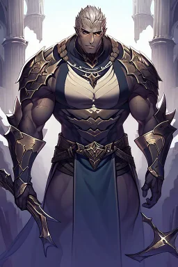 Slim Armored Male Drow or Dark Elf