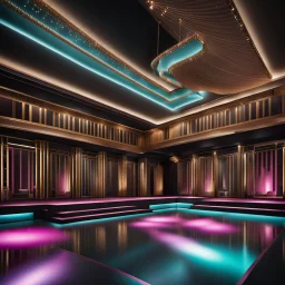 a luxury night club dance stage