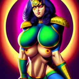 ultra detailed fullbody portrait of Beautiful busty Big Barda , extremely detailed digital painting, intrincate, extremely detailed face,crystal clear Big Green eyes, in the style of Ohrai Noriyoshi and robert e howard and pablo oliveira and Ken Kelley and Keith Parkinson,mystical colors,perfectly centered image, perfect composition, rim light, beautiful lighting,8k, stunning scene, raytracing