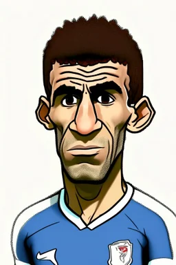 Anthony Modest French soccer player cartoon 2d