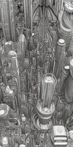 a highly detailed pencil and colour marker digital drawing of beautiful organic futuristic city in harmony with nature, full screen, fine details and contours, intricate, small minutiae, tiny features, particulars, sharp photo lens, acute outlines, digitally enhanced, least ambient occlusion, sidewalk view from the pedestrian perspective, wide angle camera, volumetric lighting, volumetric clouds, uhd, 8k, vitality colors, for book cover, enscape render, by antoni gaudí