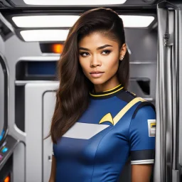 Zendaya in Star Trek bunk