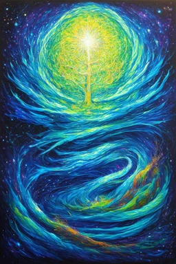 The winds of change are swirling; Psychedelic symbolic surrealism