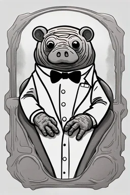 Tardigrade in a tuxedo