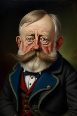 President Benjamin Harrison painted as one eyed monster easting children