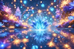 beautiful ambience glitter fantasy galactic orbitals stations pure harmony, soft blue, soft blue, smile, galactic, magic, transcendent, divine, warm look, fantastic magical flowers background, ultra sharp focus, ultra high definition, 8k, unreal engine5background, colored lake, ultra sharp focus, ultra high