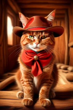 gato de colorado, vestido de cowboy, dentro de el lejano oeste. estilo caricatura, con un arma de fuego