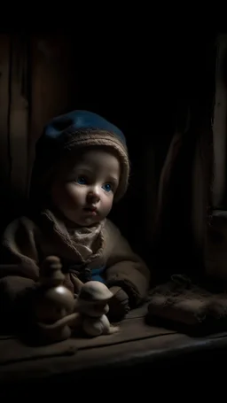 On a cold winter night, little boy Max discovers an old, neglected doll in the dark attic of their house. The doll radiated the smell of old, long-standing dust, but her blue eyes shone strangely, like a source of dim light shining in the dark.