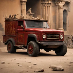 Which make and model of pickup truck was driven by the Emperor Nero?