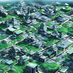 a futuristic Japanese town, Fantasy