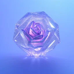 transparent crystal rose, crystallized,Holographic Simulation, cinema lighting, cinema 4d, octane render, 3d render, incrate detailed,fantasy art, photo realistic, shinening light,moonstone crystal bird, iresendent, shine, epic